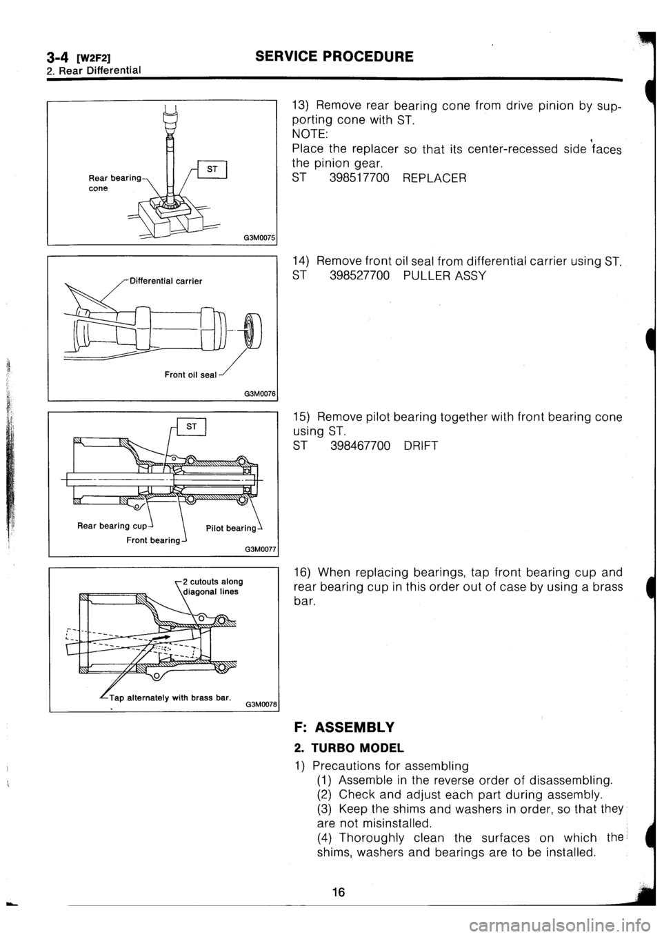 SUBARU IMPREZA 1996  Service Repair Manual 