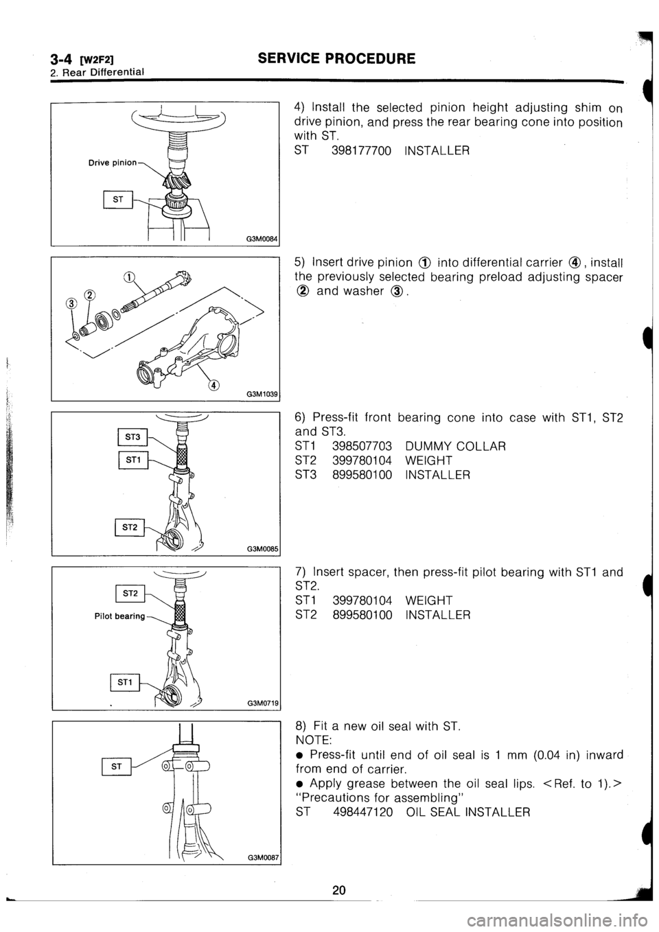 SUBARU IMPREZA 1996  Service Repair Manual 