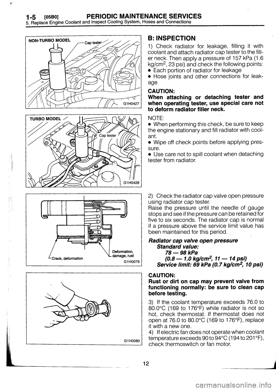 SUBARU IMPREZA 1996  Service Service Manual 