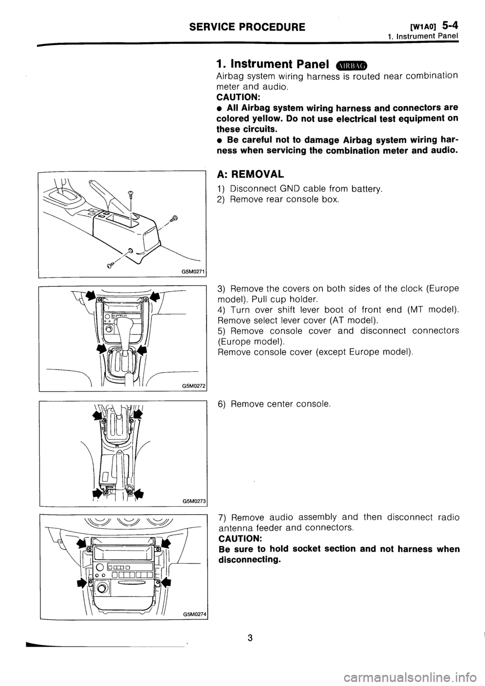 SUBARU IMPREZA 1996  Service Manual PDF 