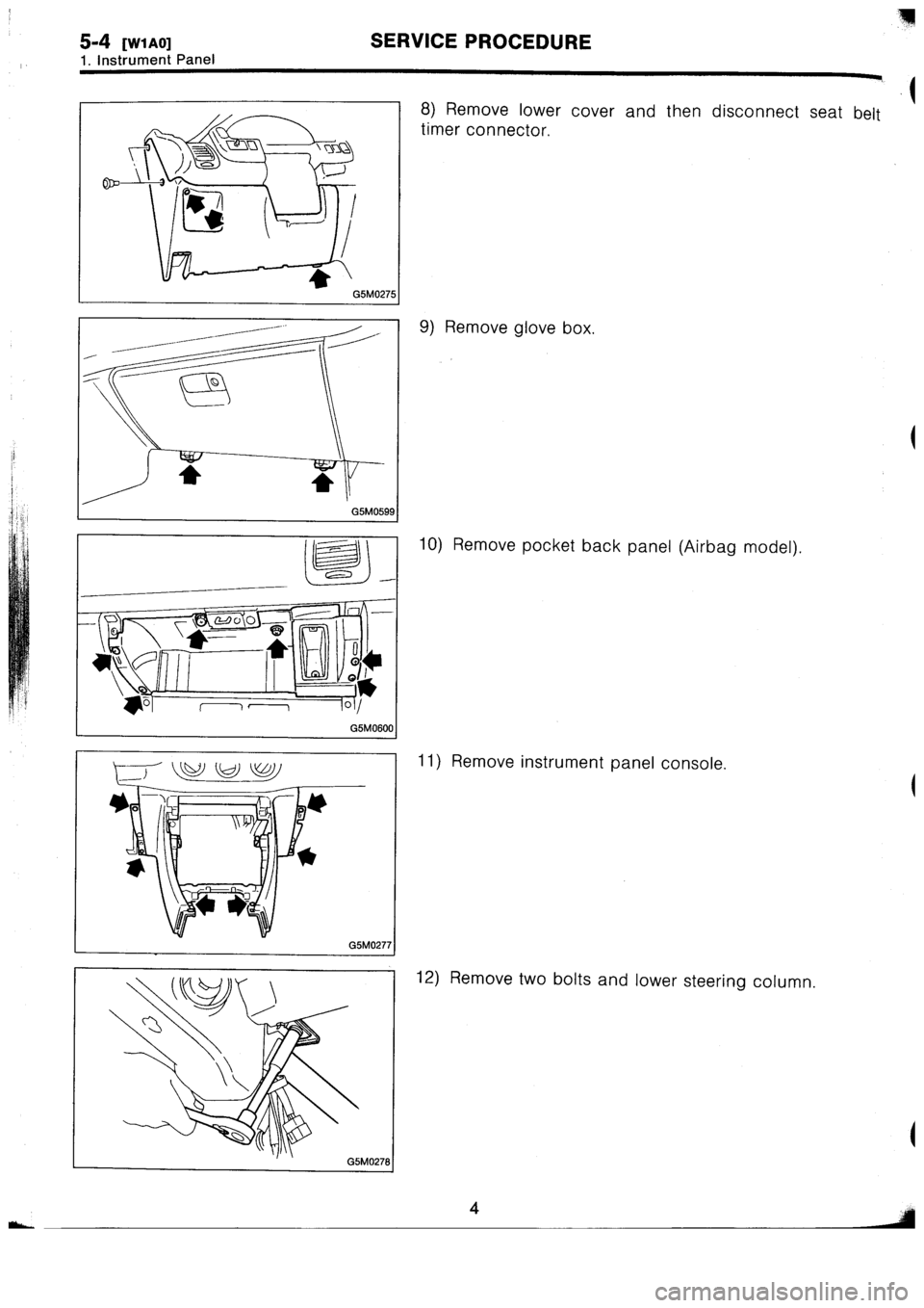 SUBARU IMPREZA 1996  Service Manual PDF 