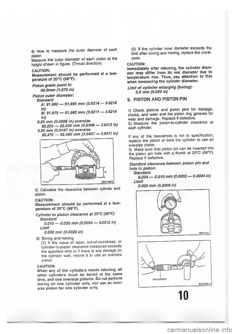 SUBARU IMPREZA 1999  Supplement 