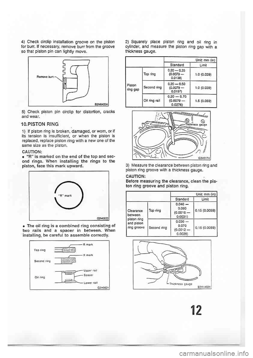 SUBARU IMPREZA 1999  Supplement 
