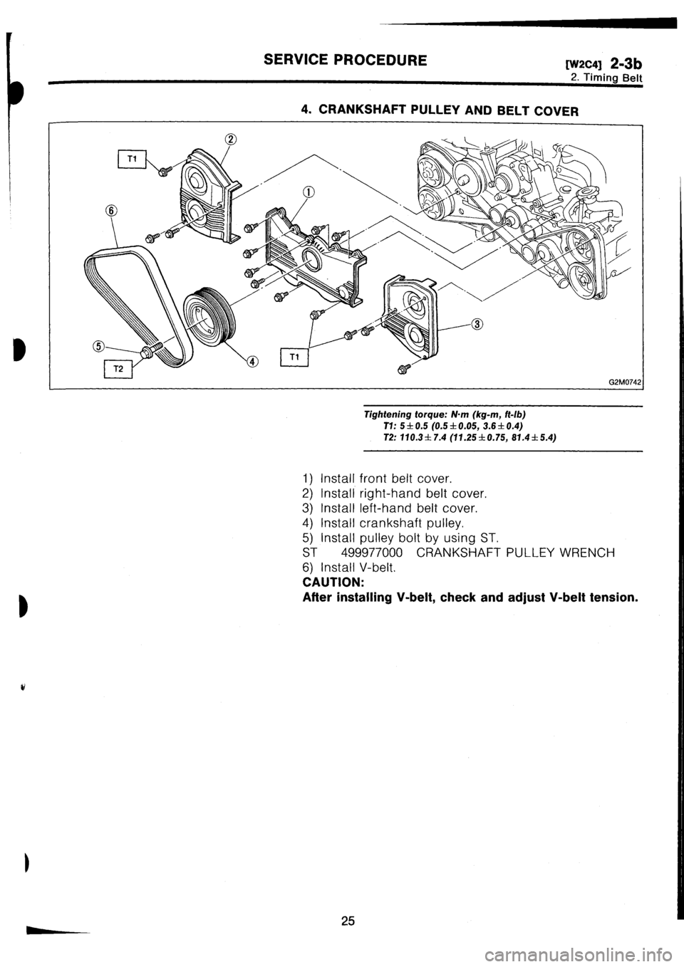SUBARU IMPREZA 1993 Workshop Manual SUBARU IMPREZA 1993 Workshop Manual