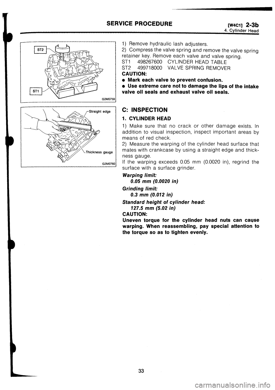 SUBARU IMPREZA 1993 Workshop Manual SUBARU IMPREZA 1993 Workshop Manual