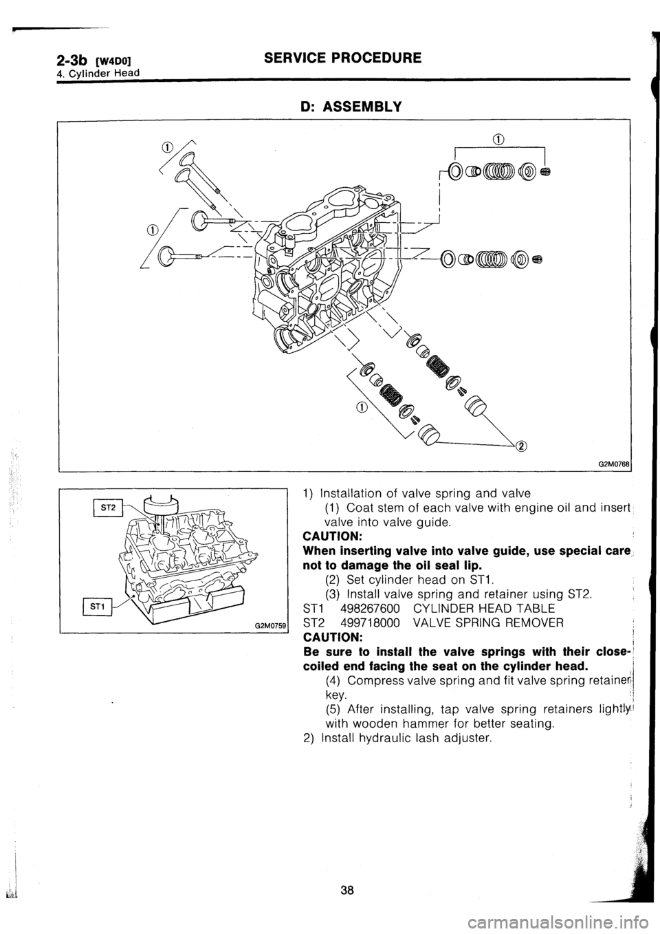 SUBARU IMPREZA 1993 Workshop Manual SUBARU IMPREZA 1993 Workshop Manual