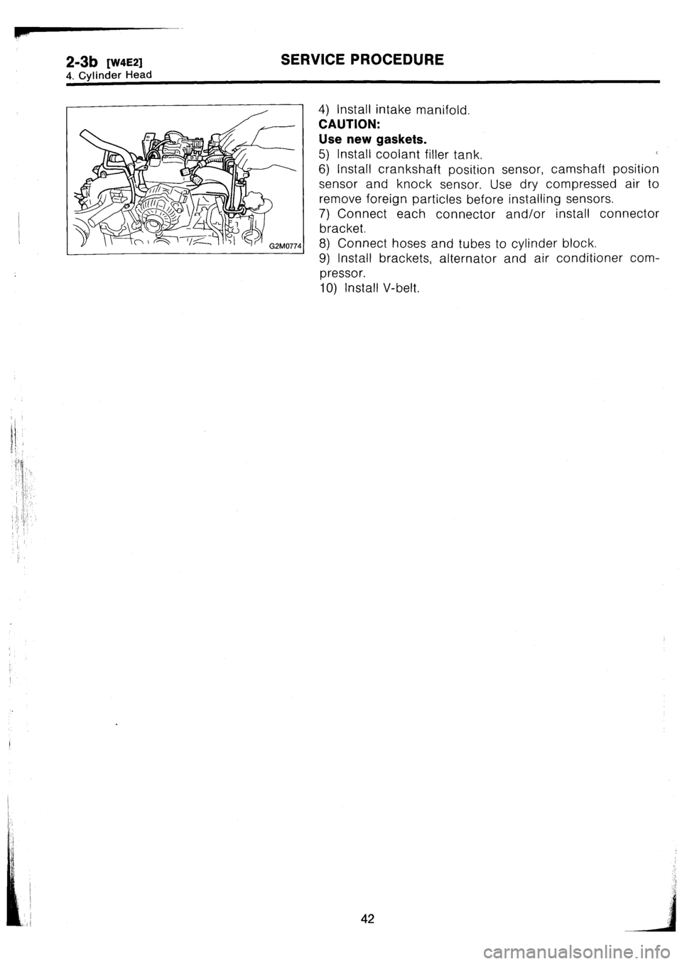 SUBARU IMPREZA 1993 Workshop Manual SUBARU IMPREZA 1993 Workshop Manual