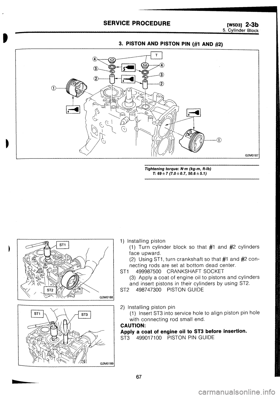 SUBARU IMPREZA 1993  Workshop Manual 