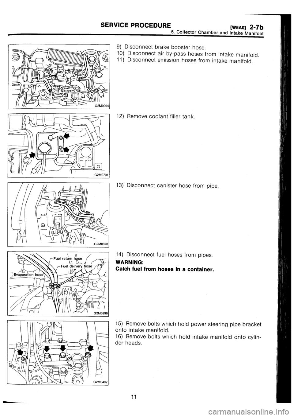 SUBARU IMPREZA 1993  Workshop Manual 