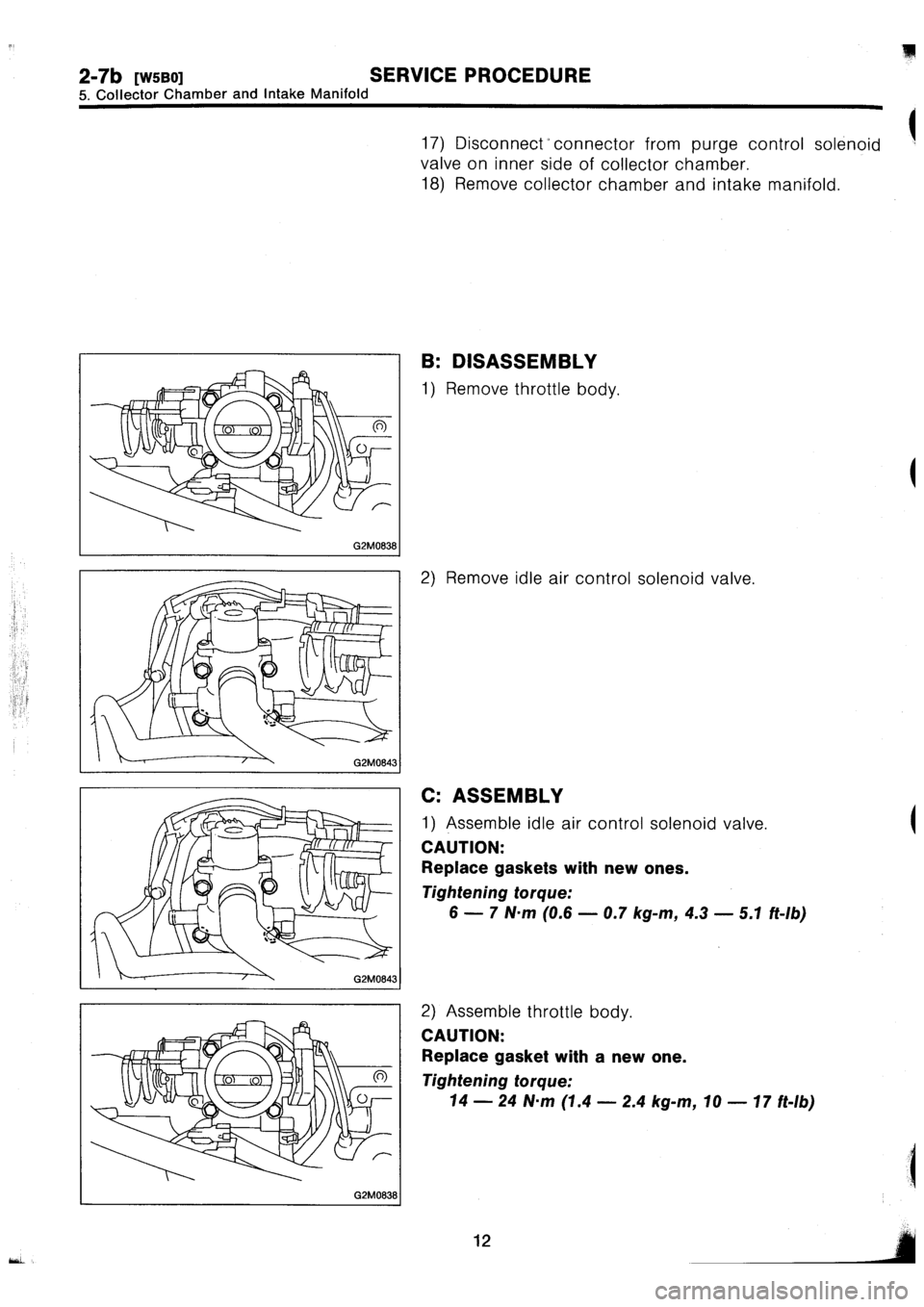 SUBARU IMPREZA 1993  Workshop Manual 