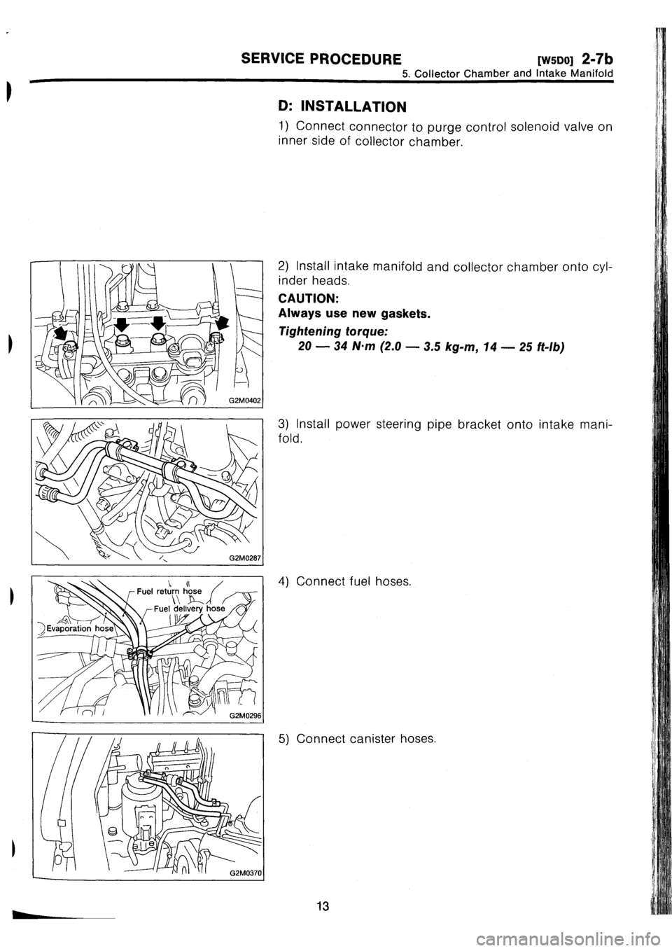 SUBARU IMPREZA 1993  Workshop Manual 