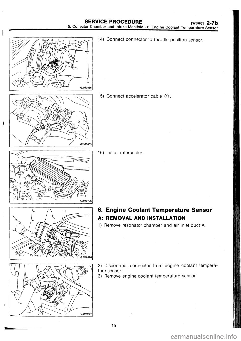 SUBARU IMPREZA 1993  Workshop Manual 