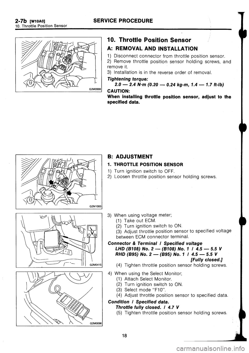 SUBARU IMPREZA 1993  Workshop Manual 