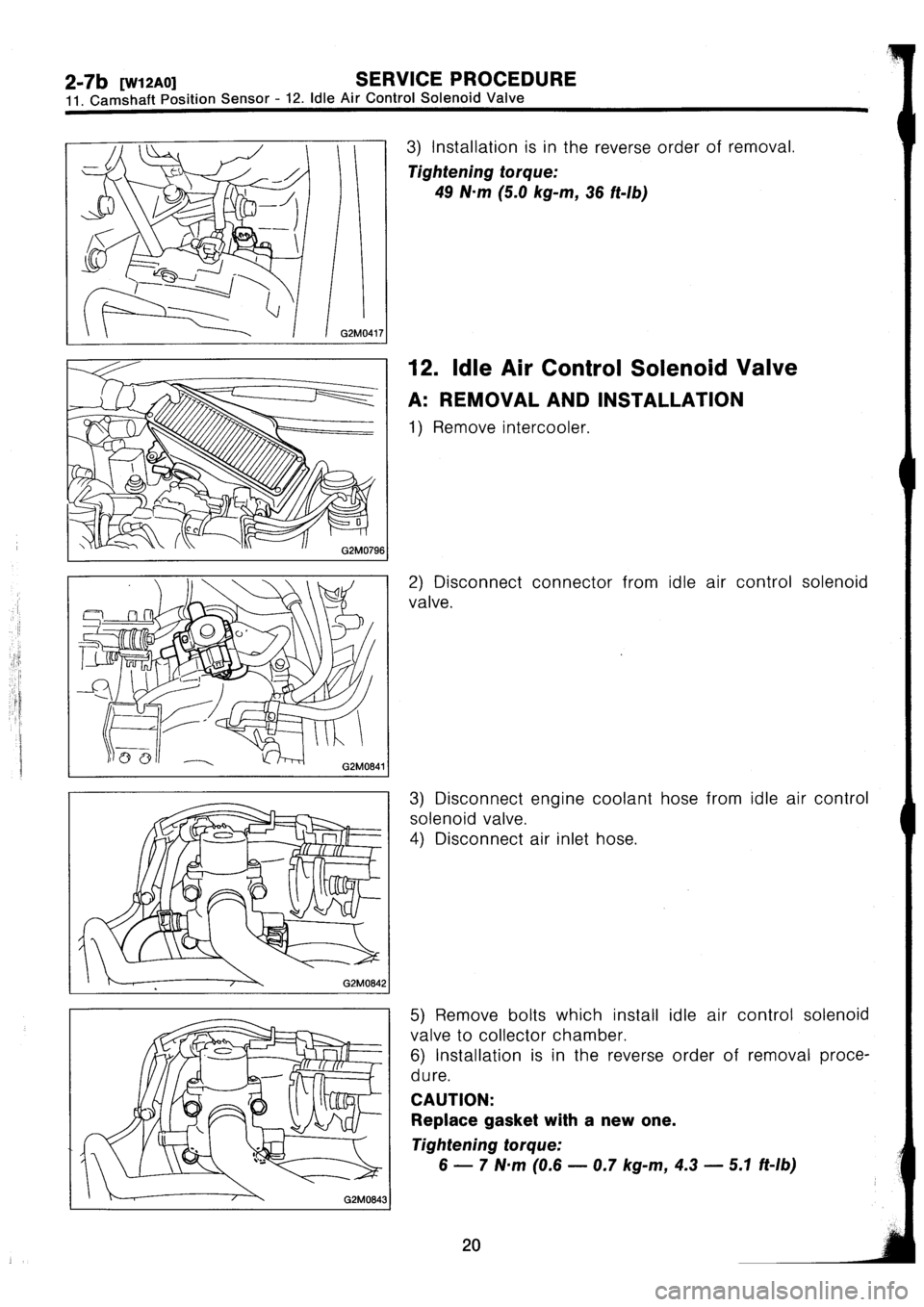 SUBARU IMPREZA 1993  Workshop Manual 