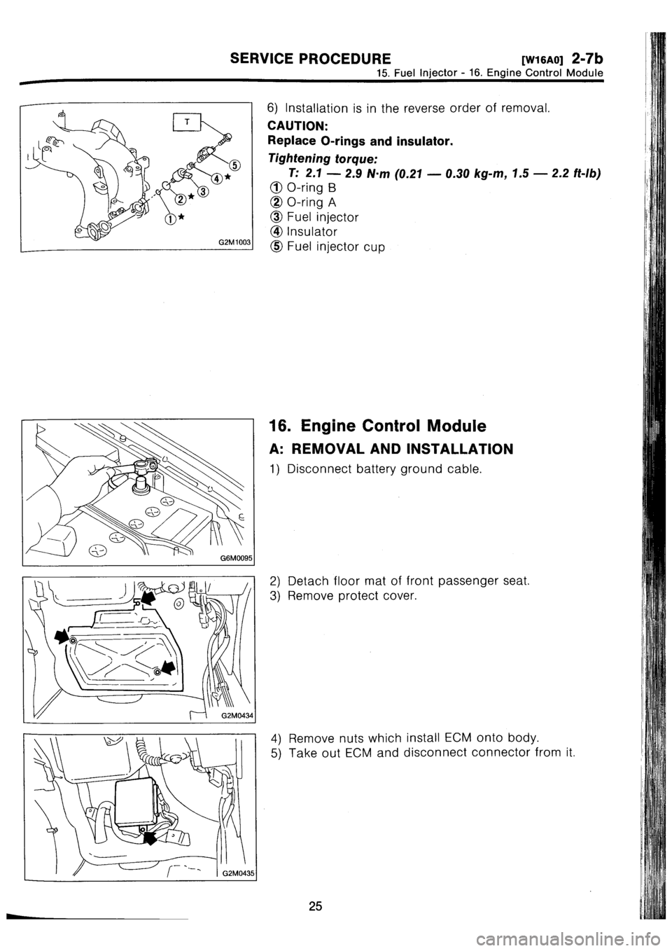 SUBARU IMPREZA 1993 Workshop Manual SUBARU IMPREZA 1993 Workshop Manual