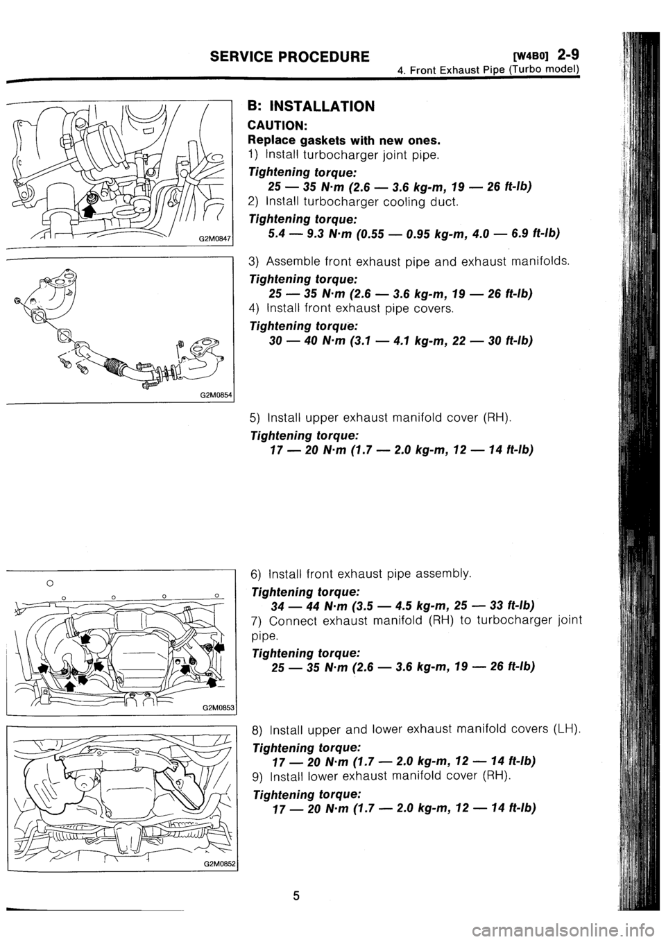 SUBARU IMPREZA 1993  Workshop Manual 