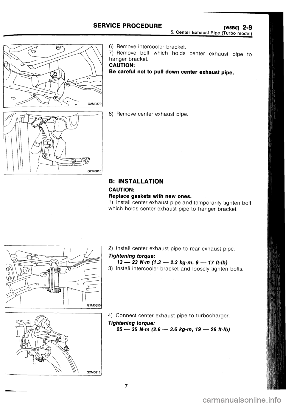 SUBARU IMPREZA 1993  Workshop Manual 