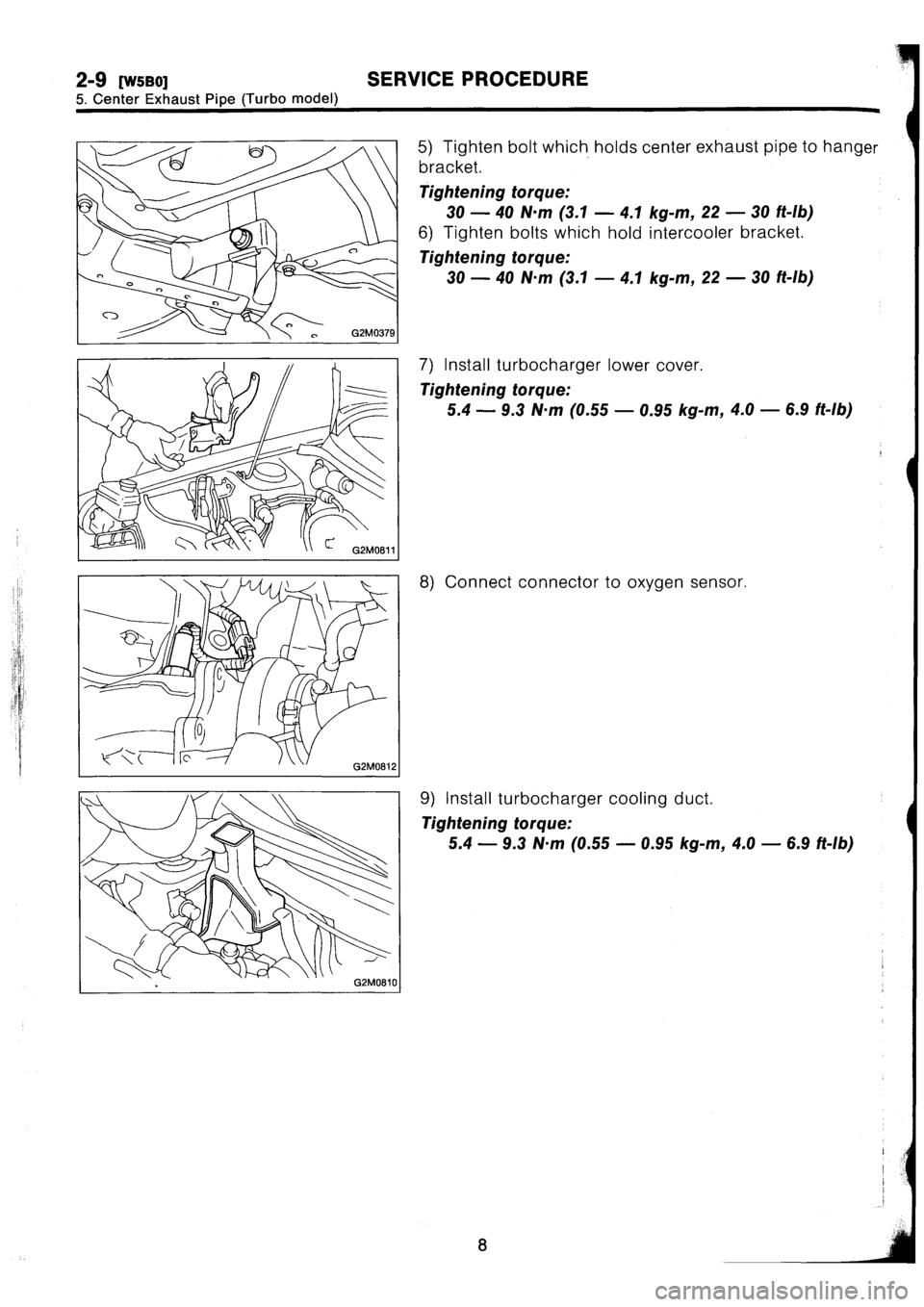 SUBARU IMPREZA 1993  Workshop Manual 