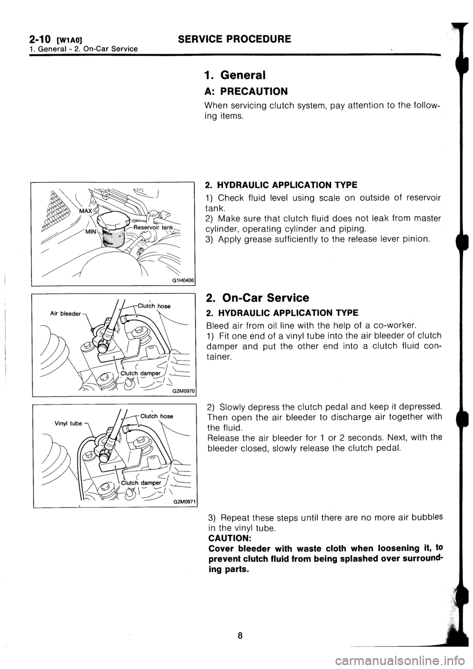 SUBARU IMPREZA 1993  Workshop Manual 