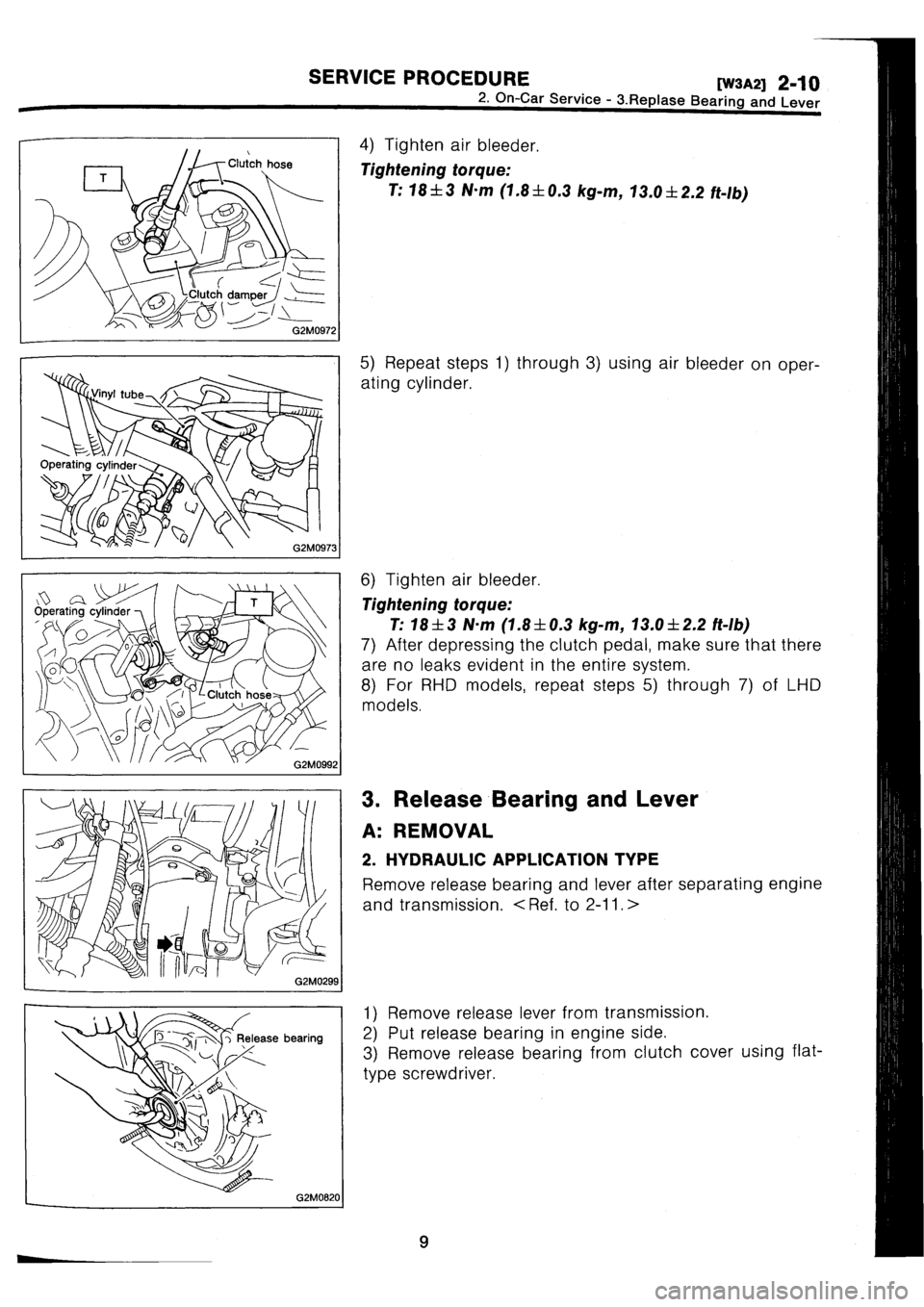 SUBARU IMPREZA 1993  Workshop Manual 