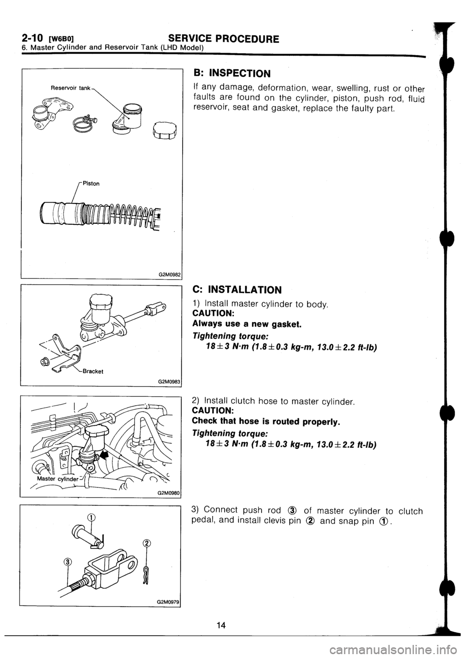 SUBARU IMPREZA 1993  Workshop Manual 
