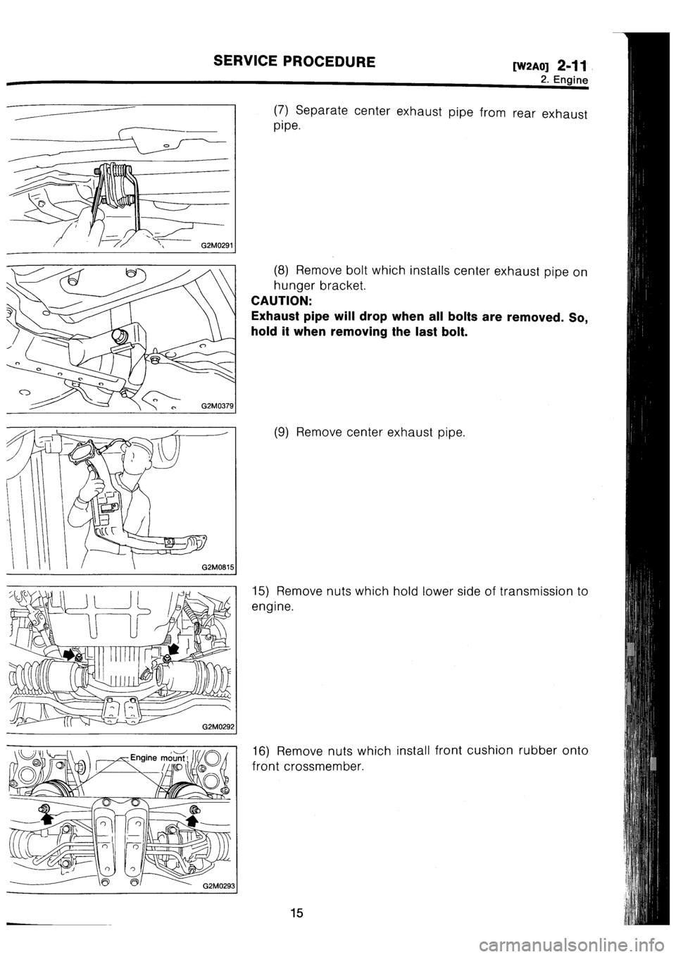 SUBARU IMPREZA 1993  Workshop Manual 