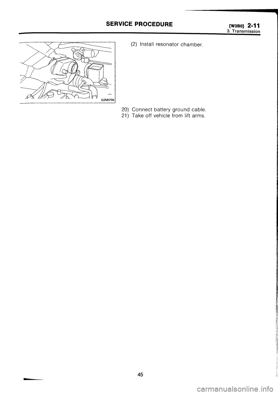 SUBARU IMPREZA 1993 Workshop Manual SUBARU IMPREZA 1993 Workshop Manual
