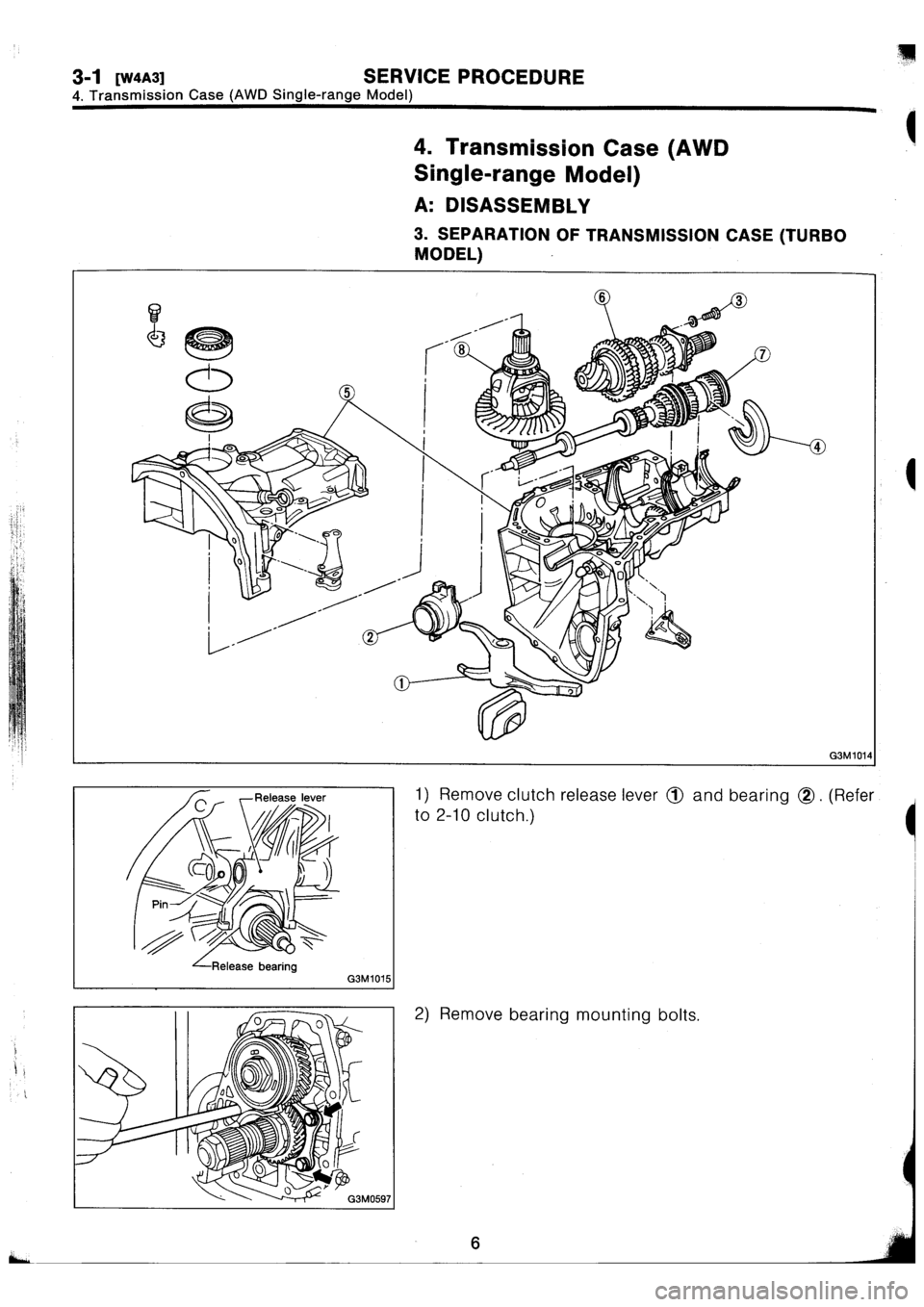 SUBARU IMPREZA 1993 Workshop Manual SUBARU IMPREZA 1993 Workshop Manual