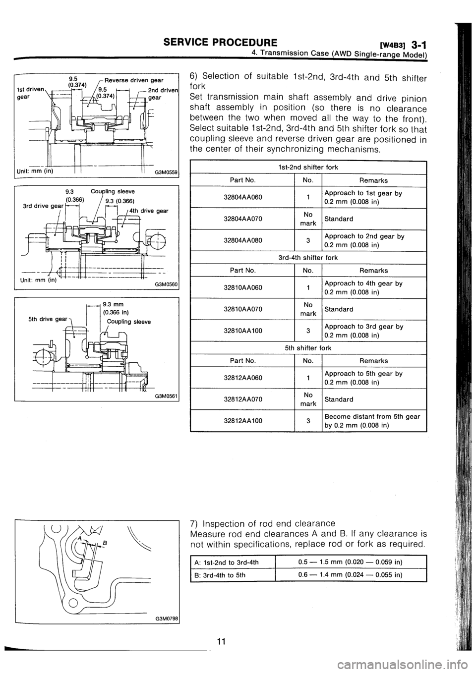 SUBARU IMPREZA 1993 Workshop Manual SUBARU IMPREZA 1993 Workshop Manual