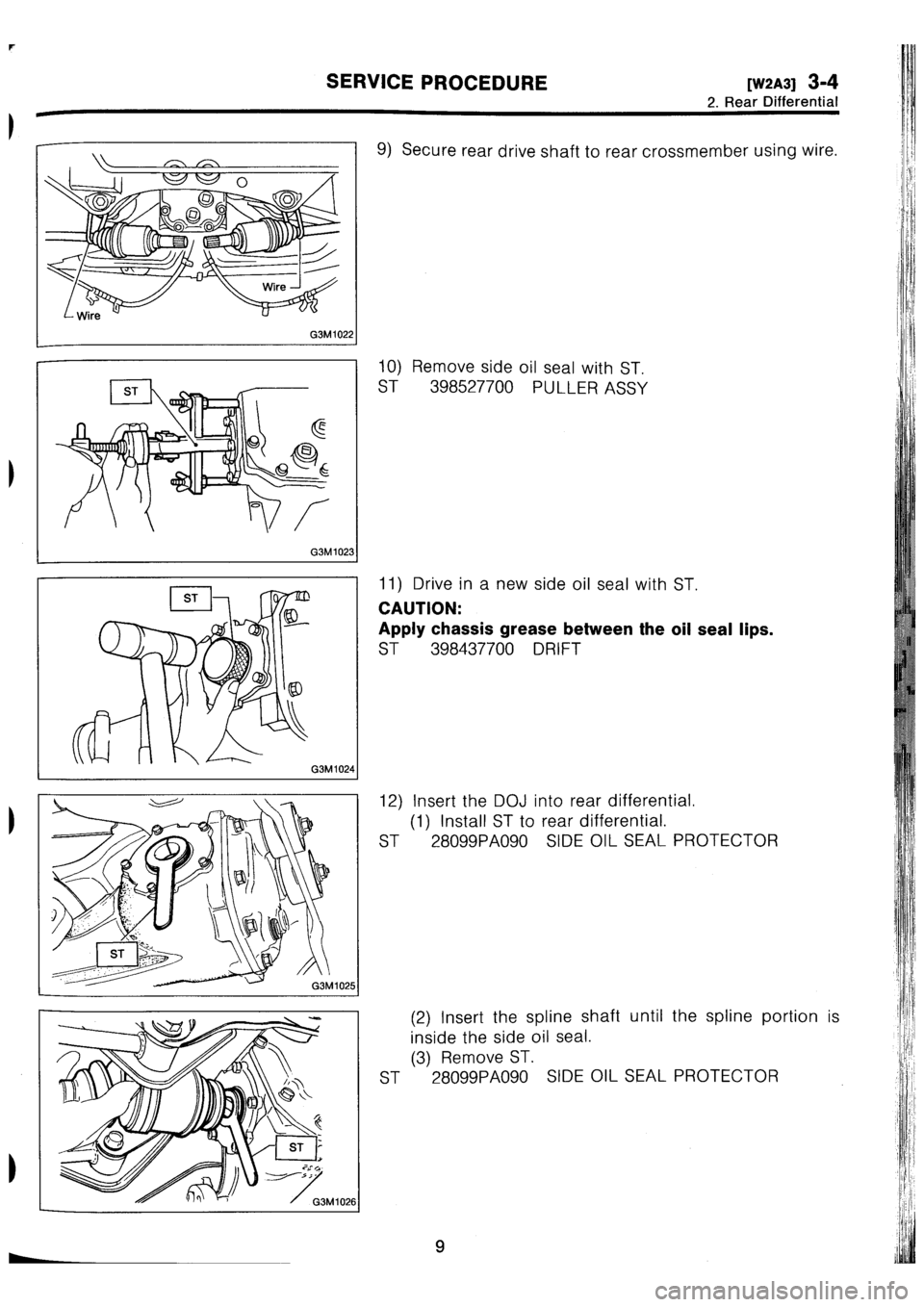 SUBARU IMPREZA 1993 Workshop Manual SUBARU IMPREZA 1993 Workshop Manual