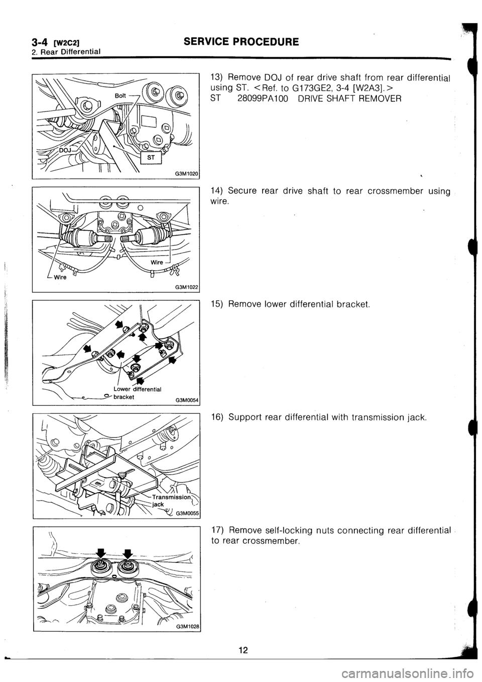 SUBARU IMPREZA 1993 Workshop Manual SUBARU IMPREZA 1993 Workshop Manual
