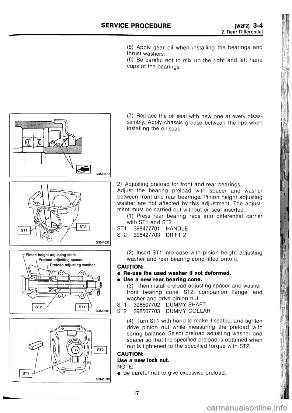 SUBARU IMPREZA 1993 Workshop Manual SUBARU IMPREZA 1993 Workshop Manual