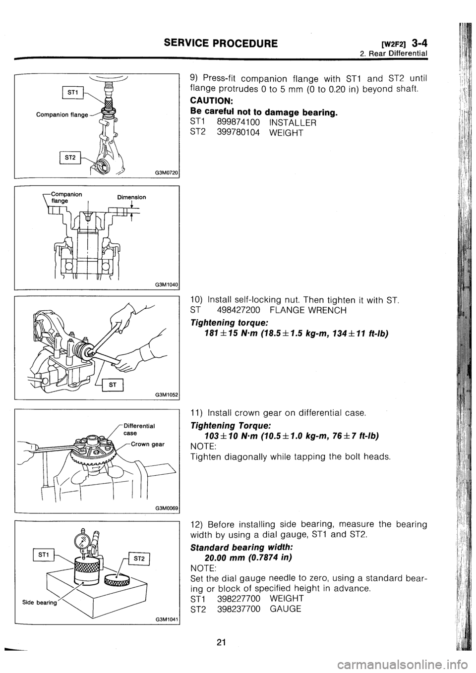 SUBARU IMPREZA 1993 Workshop Manual SUBARU IMPREZA 1993 Workshop Manual