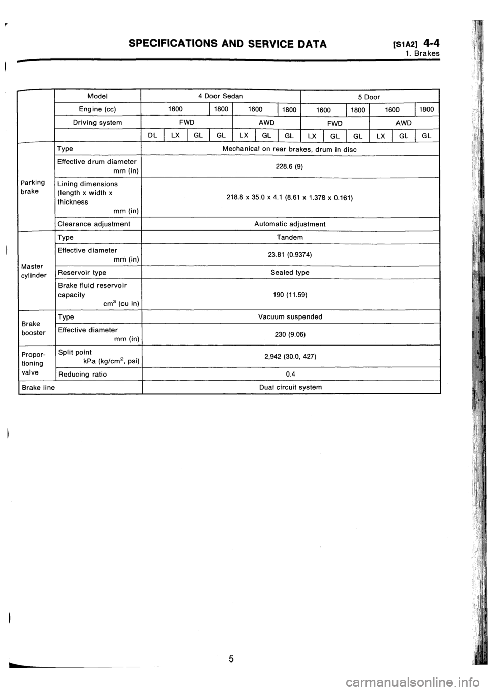 SUBARU IMPREZA 1993 Workshop Manual SUBARU IMPREZA 1993 Workshop Manual