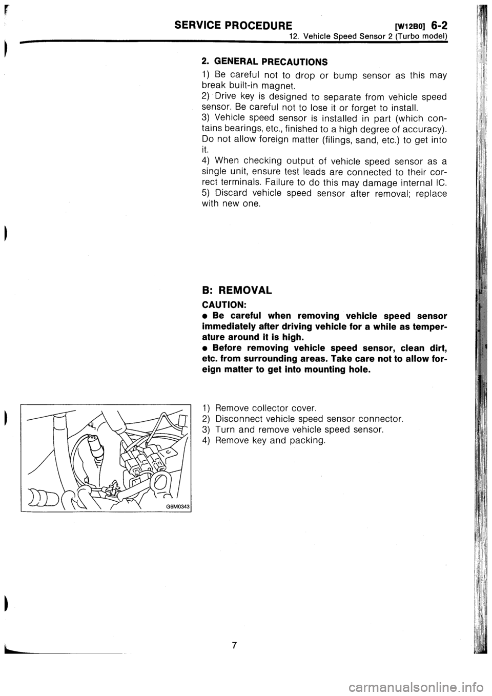 SUBARU IMPREZA 1993  Workshop Manual 