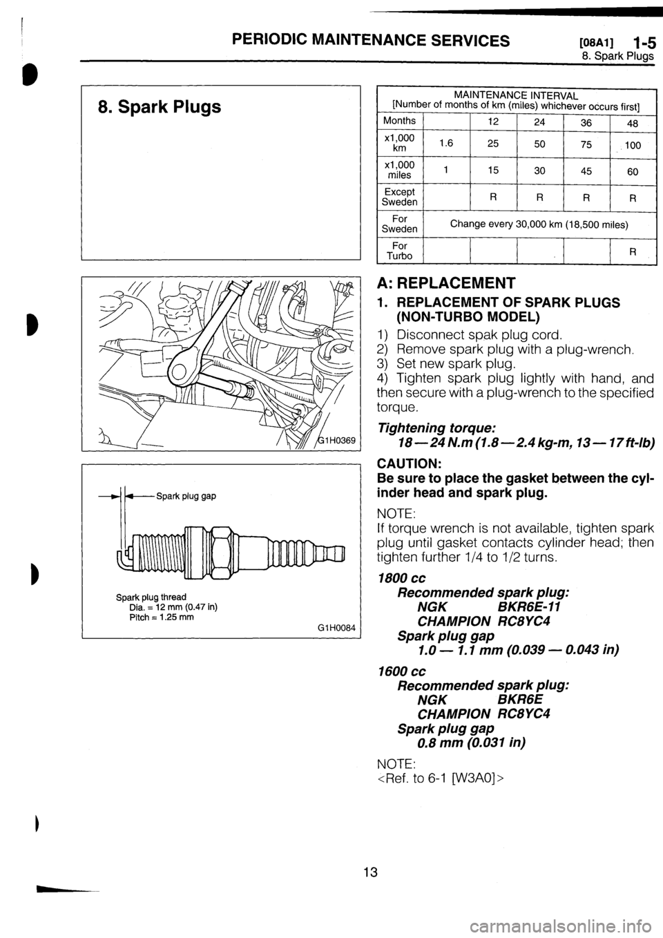 SUBARU IMPREZA 1993 Repair Manual SUBARU IMPREZA 1993 Repair Manual