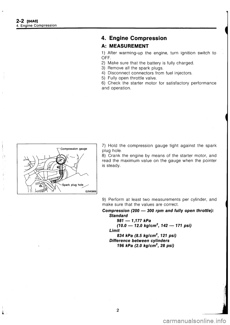 SUBARU IMPREZA 1993 Manual PDF 