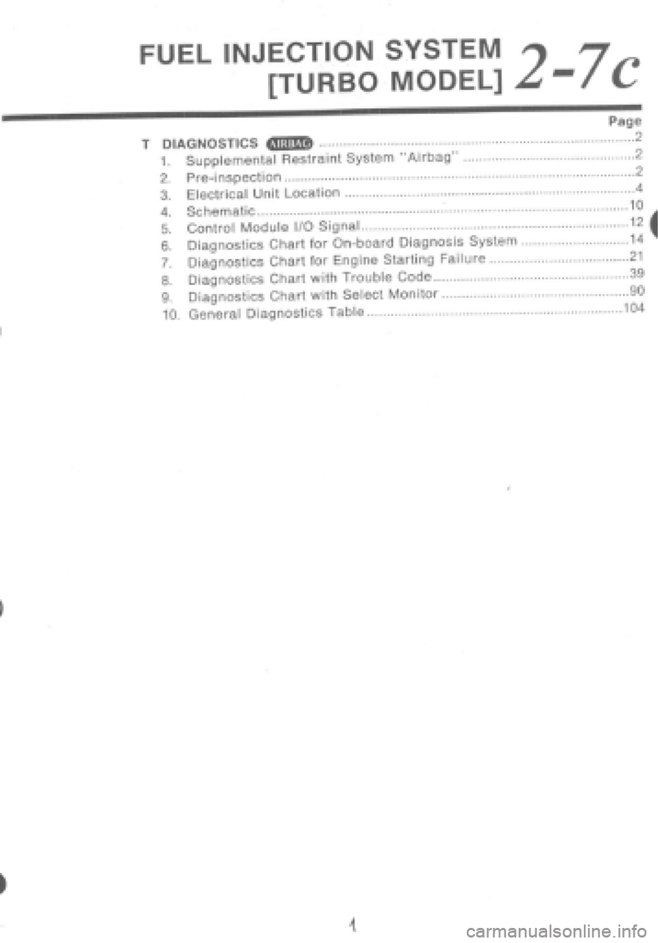 SUBARU IMPREZA 1997  Workshop Manual 