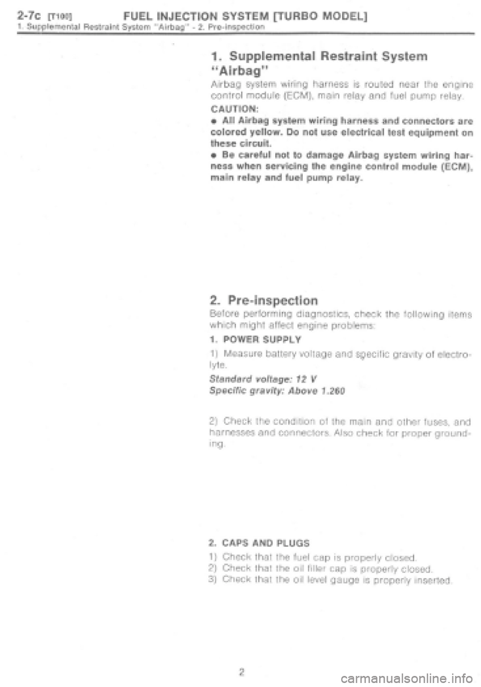 SUBARU IMPREZA 1997  Workshop Manual 