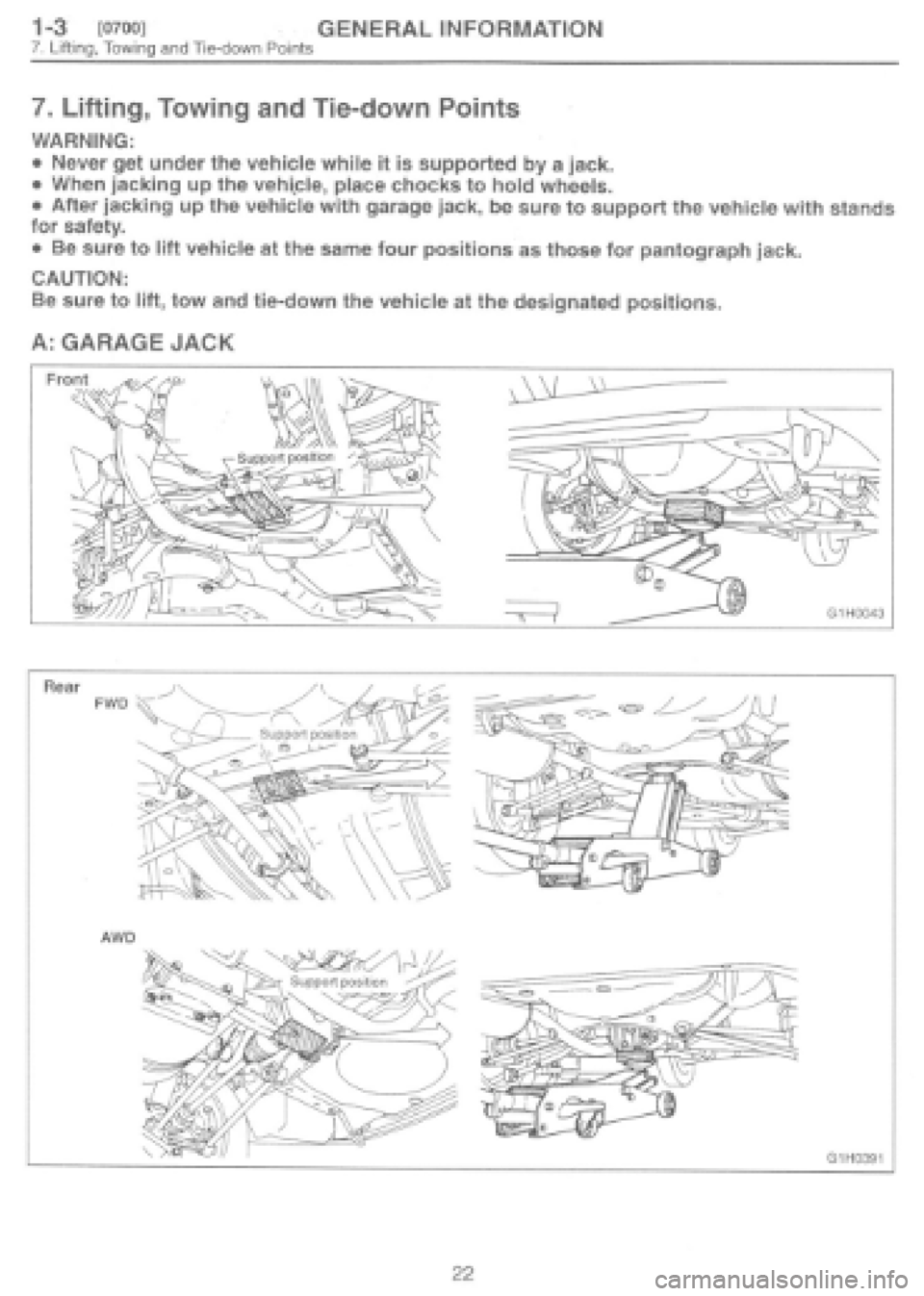SUBARU IMPREZA 1997 Owners Manual SUBARU IMPREZA 1997 Owners Manual