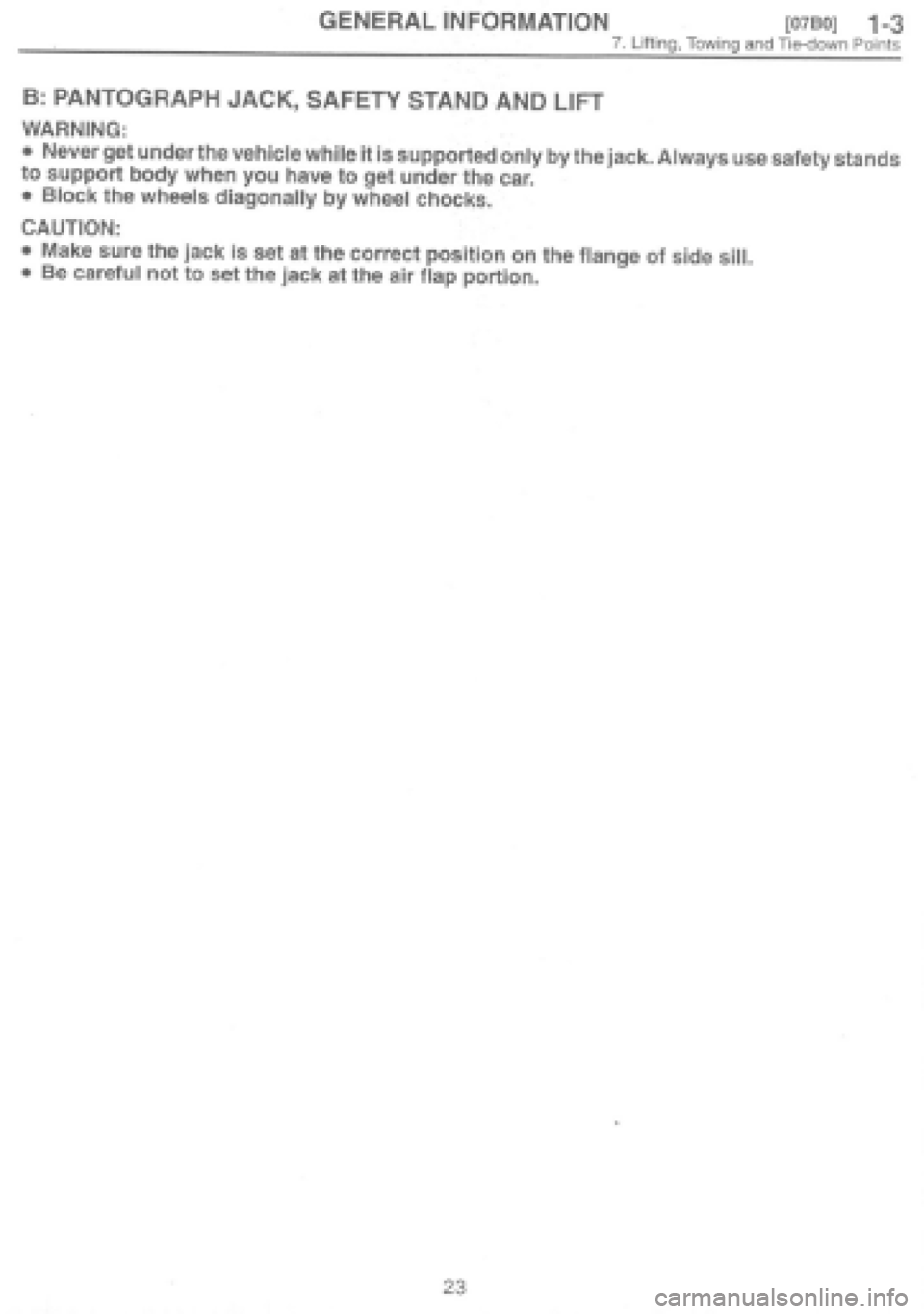 SUBARU IMPREZA 1997 Owners Manual SUBARU IMPREZA 1997 Owners Manual