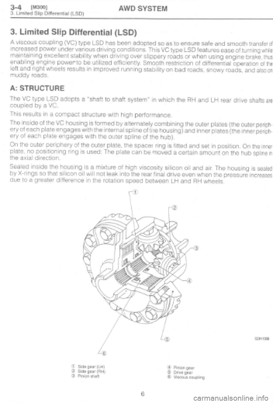 SUBARU IMPREZA 1997 Workshop Manual SUBARU IMPREZA 1997 Workshop Manual