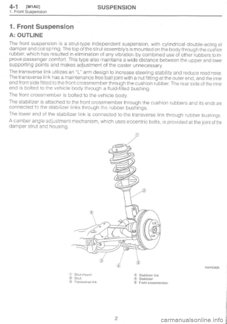 SUBARU IMPREZA 1997 Workshop Manual SUBARU IMPREZA 1997 Workshop Manual