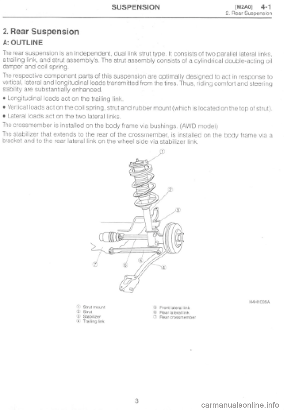 SUBARU IMPREZA 1997 Workshop Manual SUBARU IMPREZA 1997 Workshop Manual