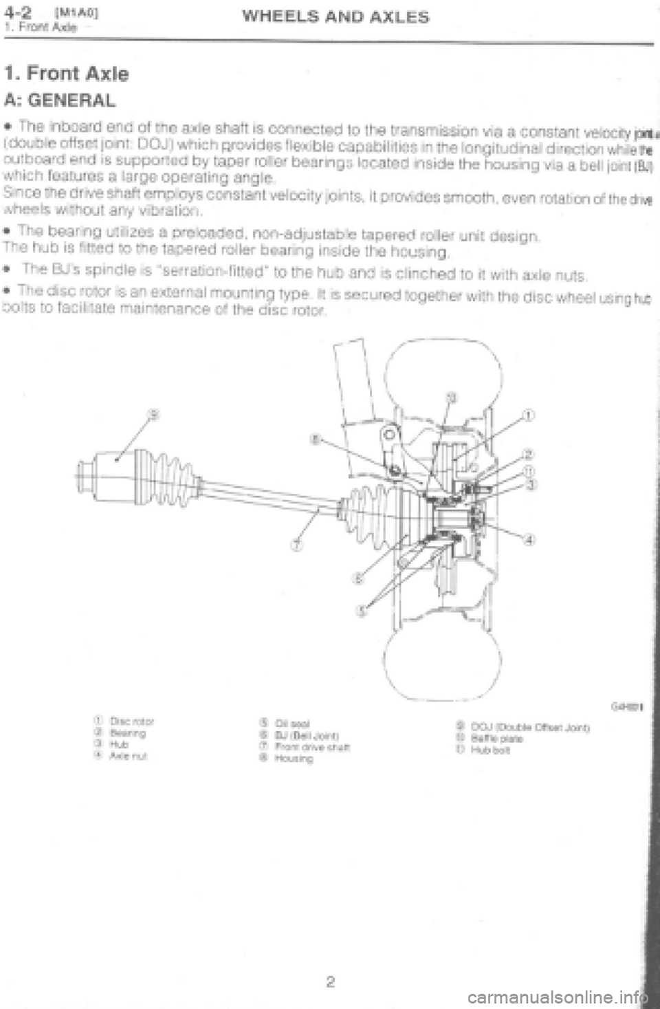 SUBARU IMPREZA 1997 Workshop Manual SUBARU IMPREZA 1997 Workshop Manual