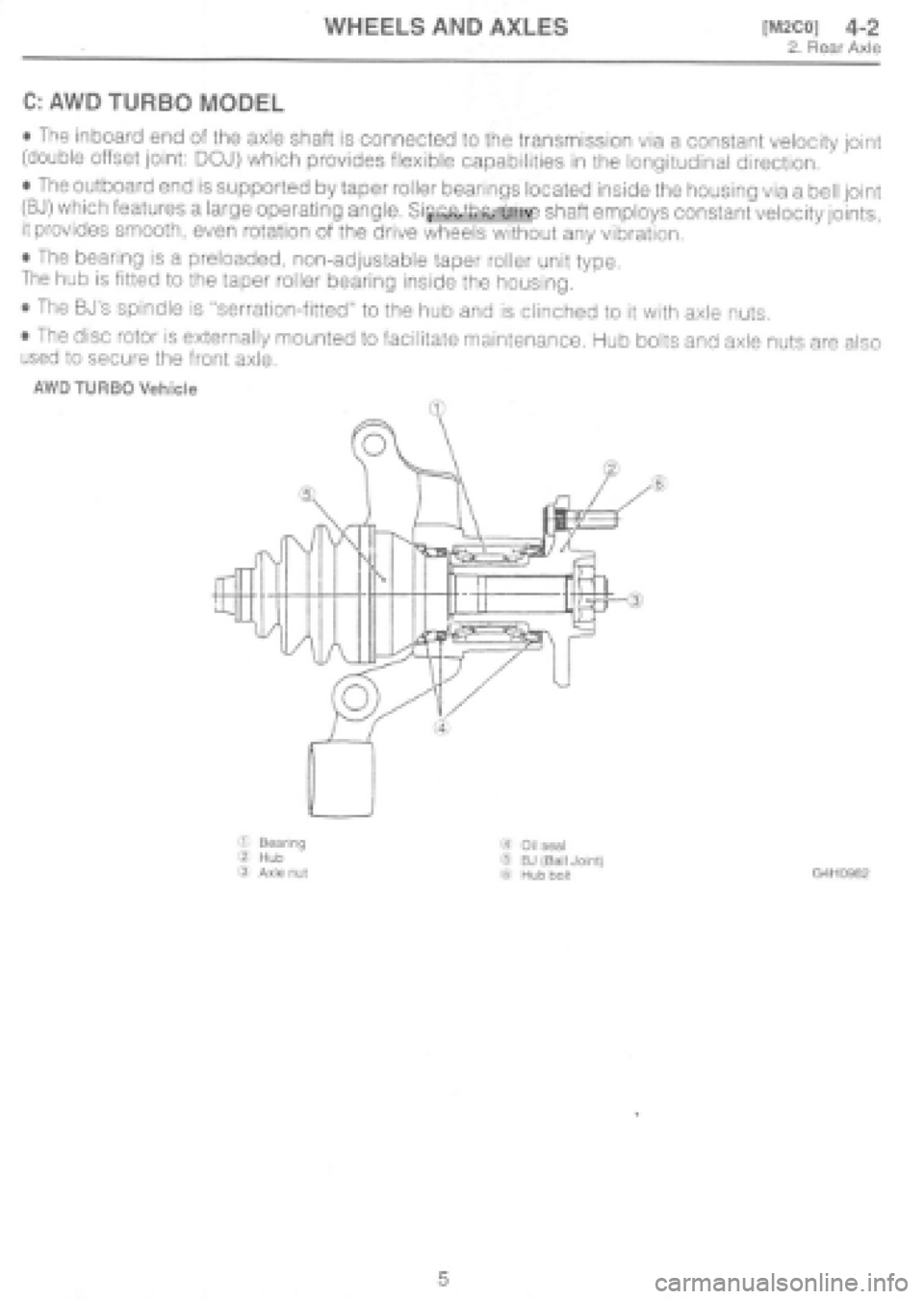 SUBARU IMPREZA 1997 Workshop Manual SUBARU IMPREZA 1997 Workshop Manual