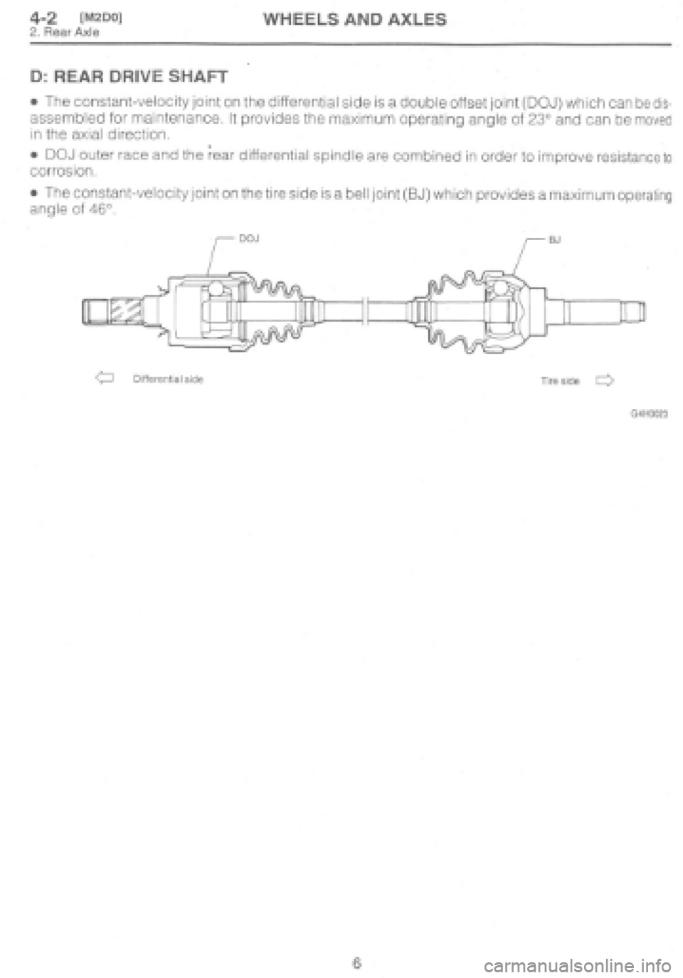 SUBARU IMPREZA 1997 Workshop Manual SUBARU IMPREZA 1997 Workshop Manual
