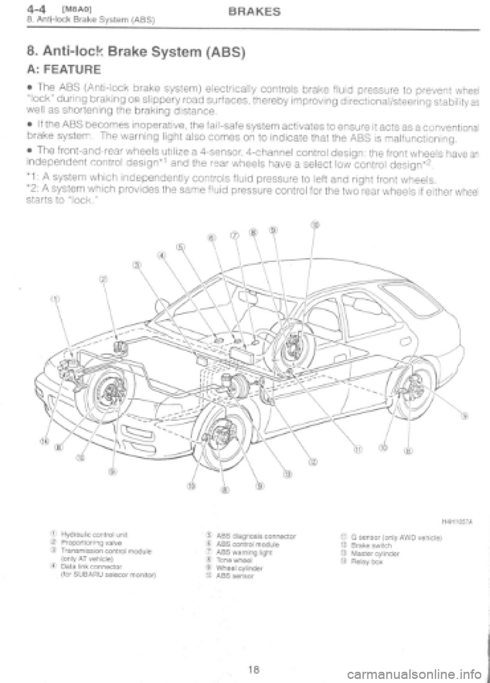 SUBARU IMPREZA 1997 Workshop Manual SUBARU IMPREZA 1997 Workshop Manual