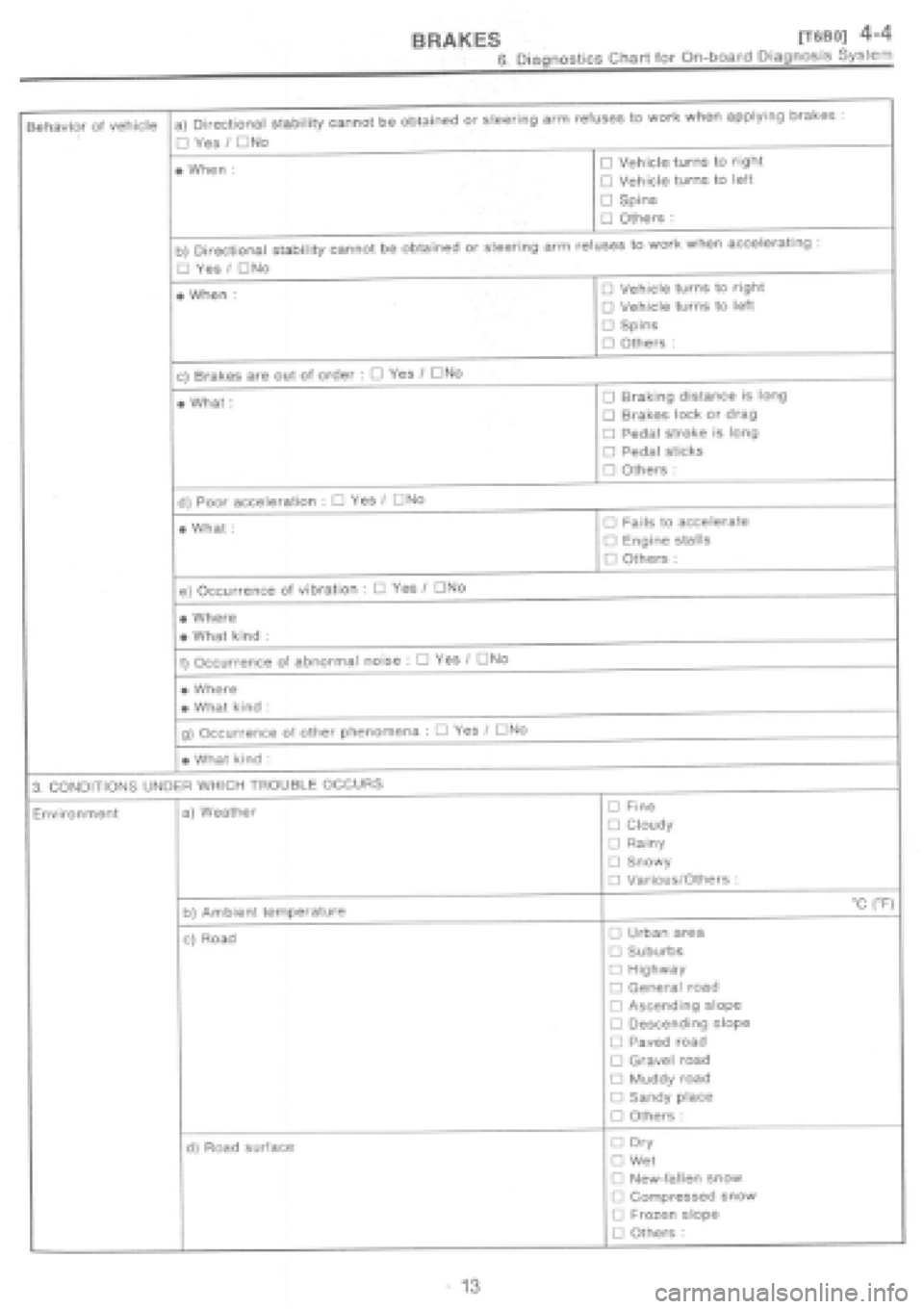 SUBARU IMPREZA 1997 Workshop Manual SUBARU IMPREZA 1997 Workshop Manual