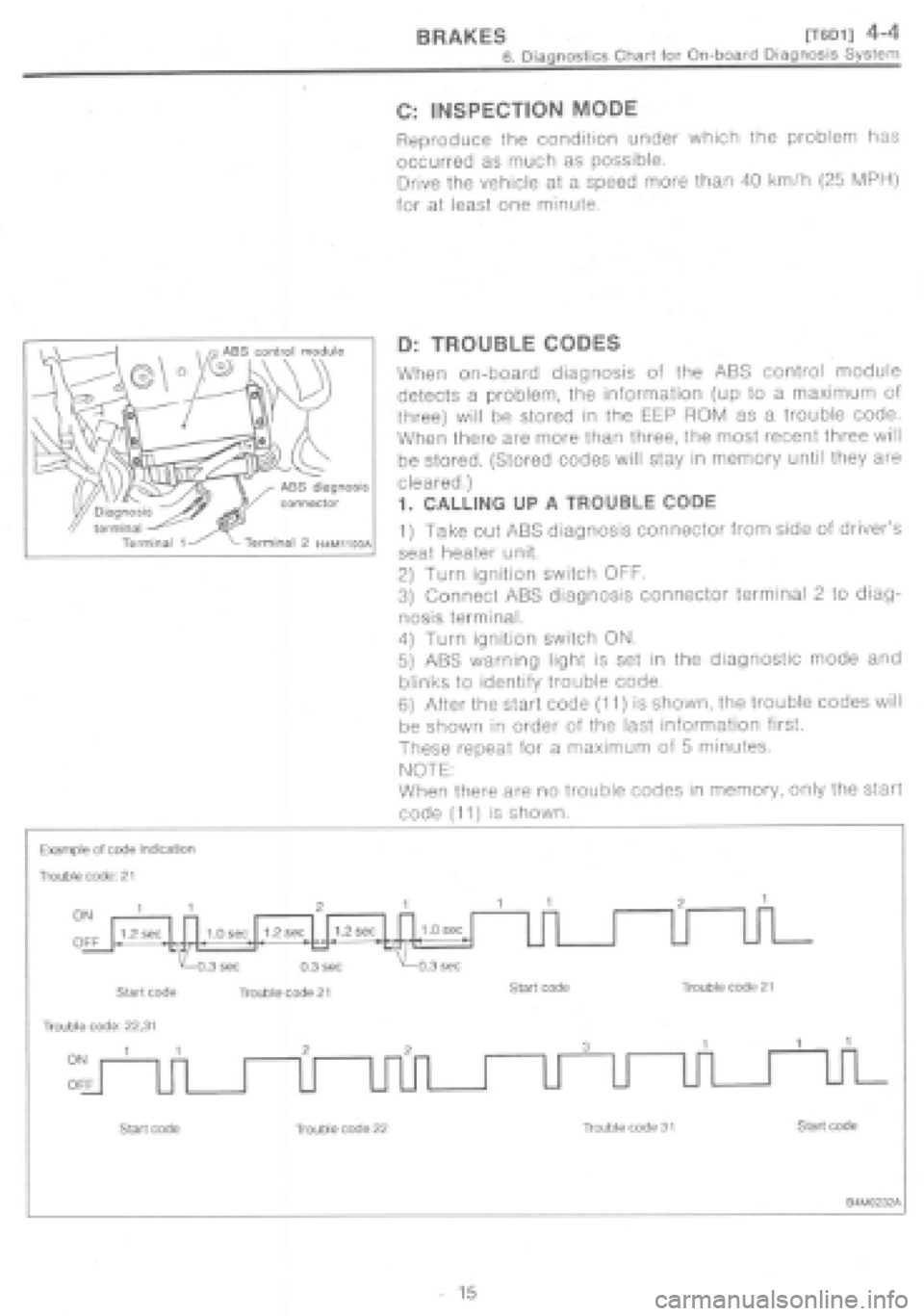 SUBARU IMPREZA 1997 Workshop Manual SUBARU IMPREZA 1997 Workshop Manual